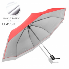 【銀膠強化版】經典款PLUS - 抗UV自動晴雨傘  